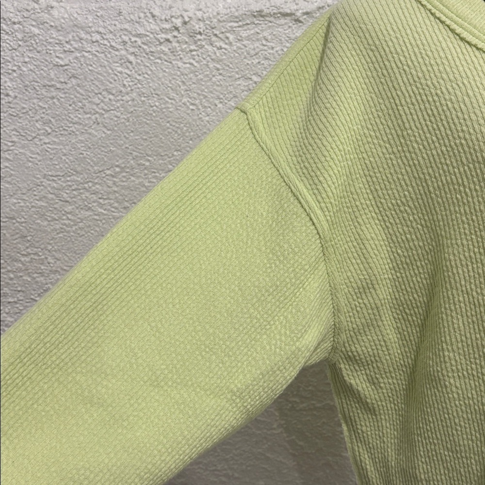 Aerie Wonder Textured V-Neck Sweatshirt Women’s Pullover Cozy Casual Sweater - Picture 6 of 9